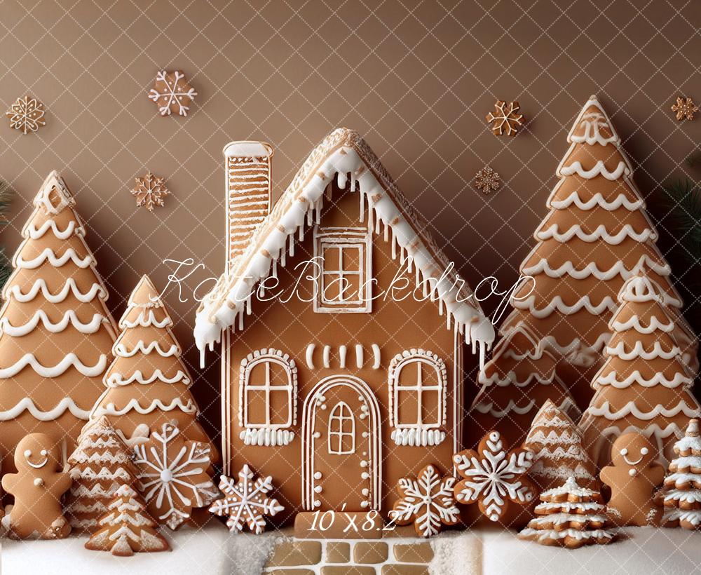 Kate Christmas Gingerbread Trees Backdrop Designed by Mandy Ringe Photography - Image 7
