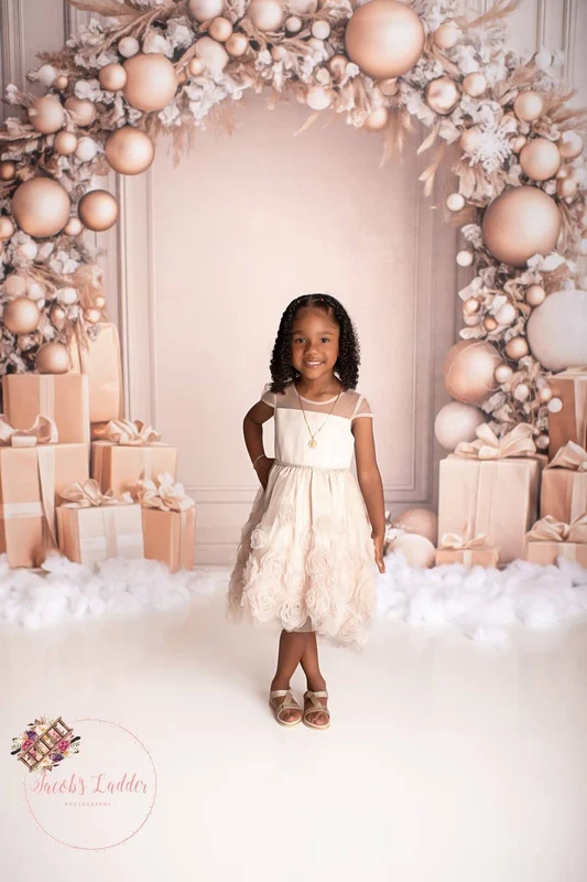 Kate Christmas Gold Arch Gifts Backdrop Designed by Patty Robert - Image 2