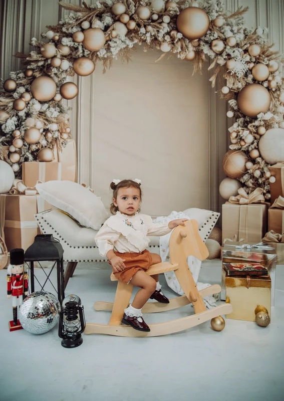 Kate Christmas Gold Arch Gifts Backdrop Designed by Patty Robert - Image 3