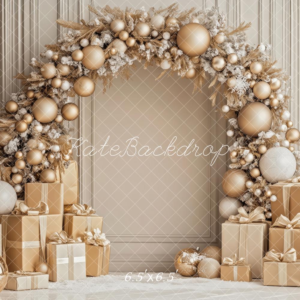 Kate Christmas Gold Arch Gifts Backdrop Designed by Patty Robert - Image 4