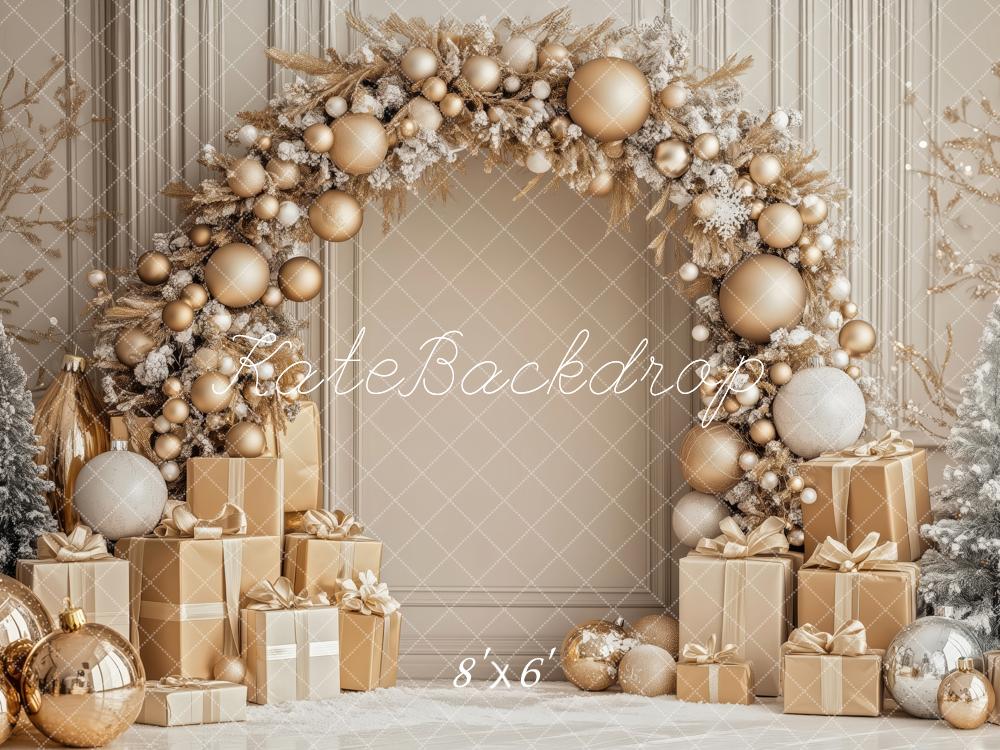 Kate Christmas Gold Arch Gifts Backdrop Designed by Patty Robert - Image 5