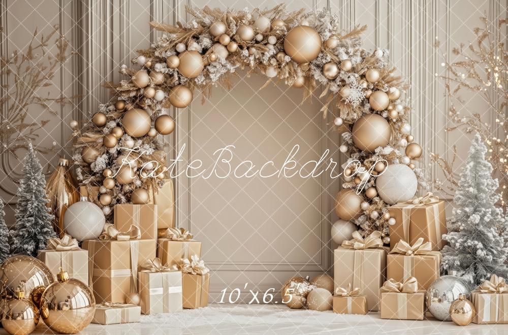 Kate Christmas Gold Arch Gifts Backdrop Designed by Patty Robert - Image 6
