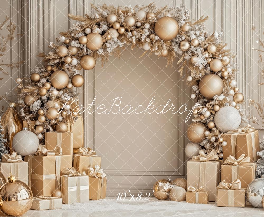 Kate Christmas Gold Arch Gifts Backdrop Designed by Patty Robert - Image 7