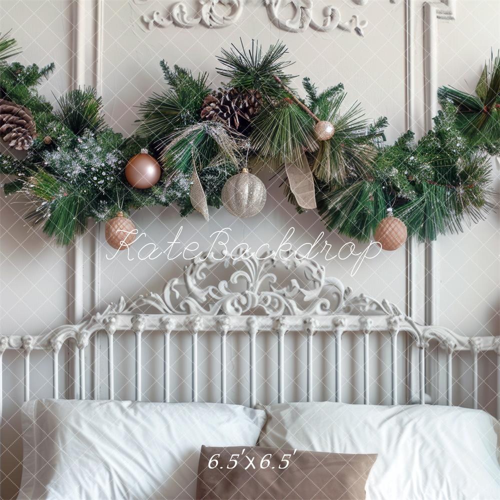 Kate Christmas Headboard Bedroom White Backdrop Designed by Mini MakeBelieve - Image 2