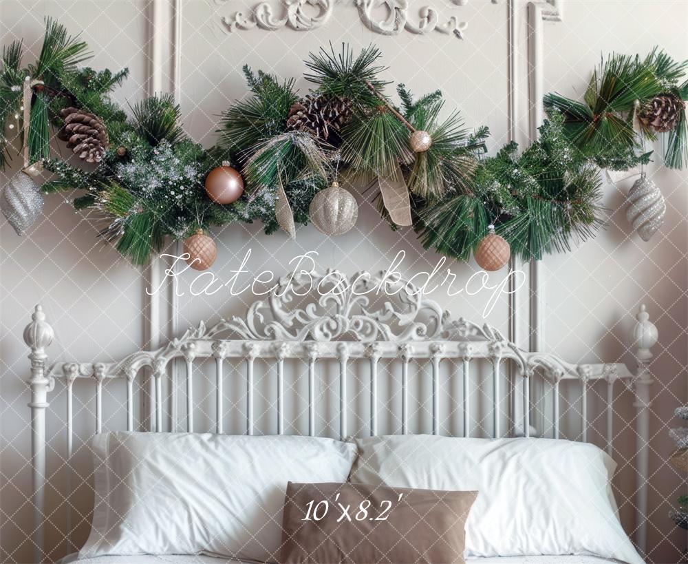 Kate Christmas Headboard Bedroom White Backdrop Designed by Mini MakeBelieve - Image 5