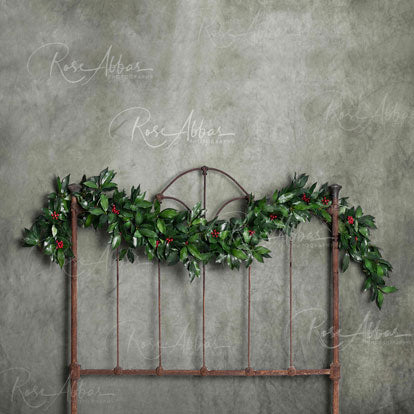Kate Christmas Holly Bed Backdrop Designed By Rose Abbas - Image 2