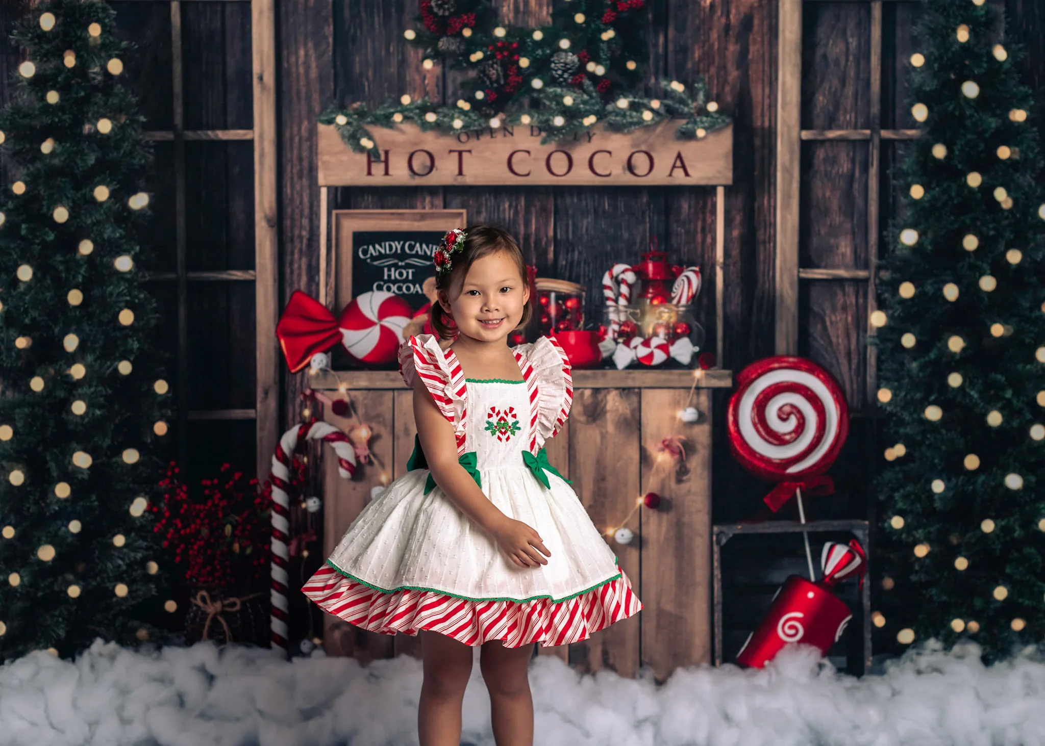 Kate Christmas Hot Cocoa Wooden Winter Backdrop Designed by Emetselch - Image 4