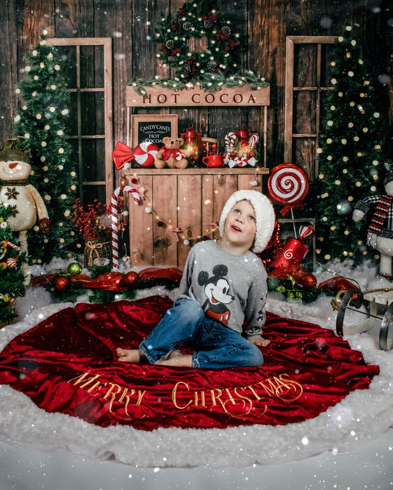Kate Christmas Hot Cocoa Wooden Winter Backdrop Designed by Emetselch - Image 9
