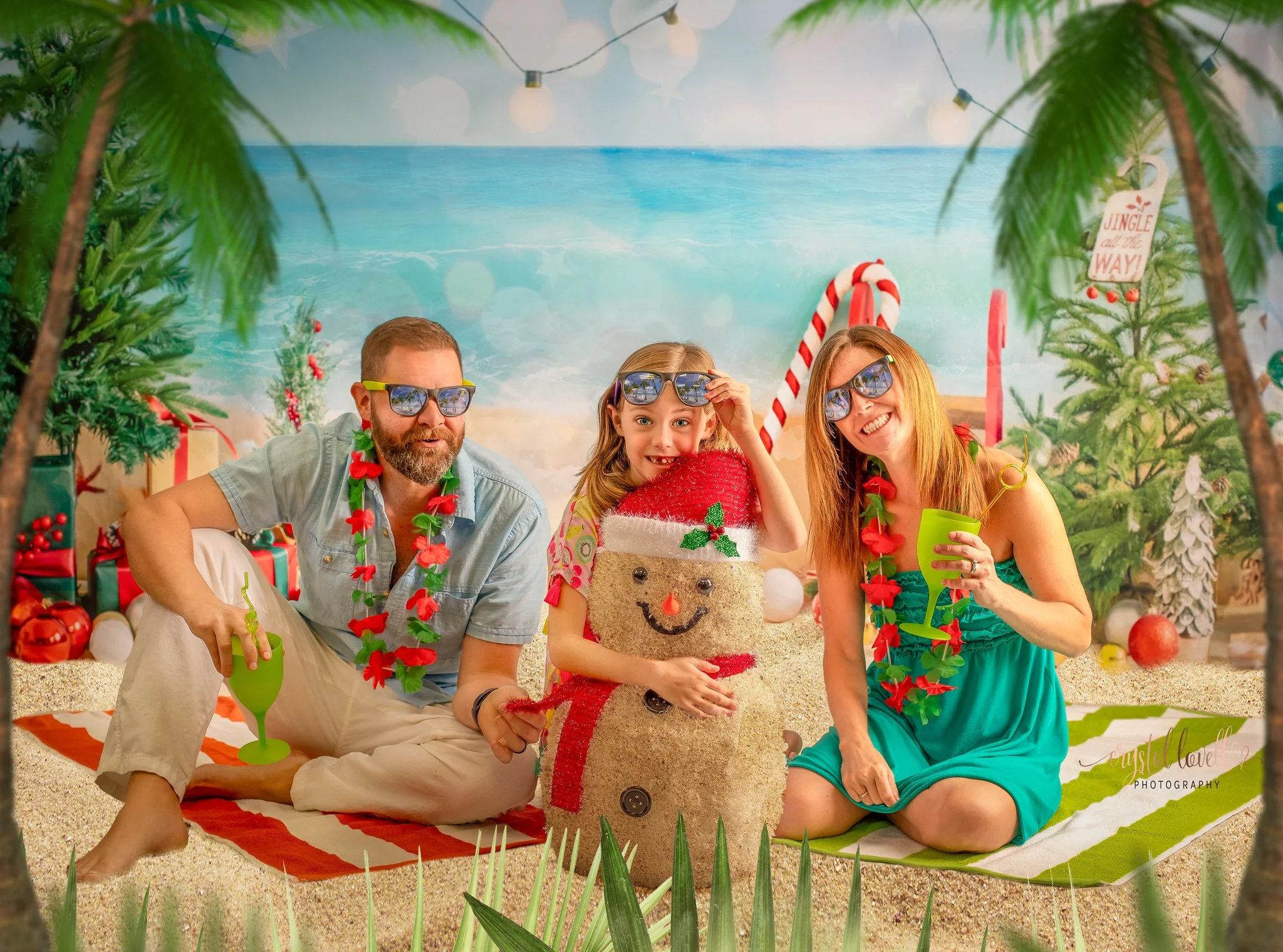 Kate Christmas In Summer Beach Gifts Backdrop Designed by Emetselch - Image 3