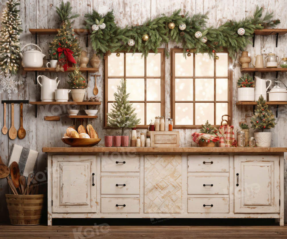 Kate Christmas Kitchen Backdrop Designed by Emetselch - Image 10