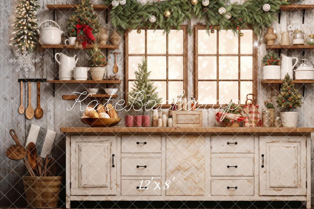 Kate Christmas Kitchen Backdrop Designed by Emetselch - Image 13
