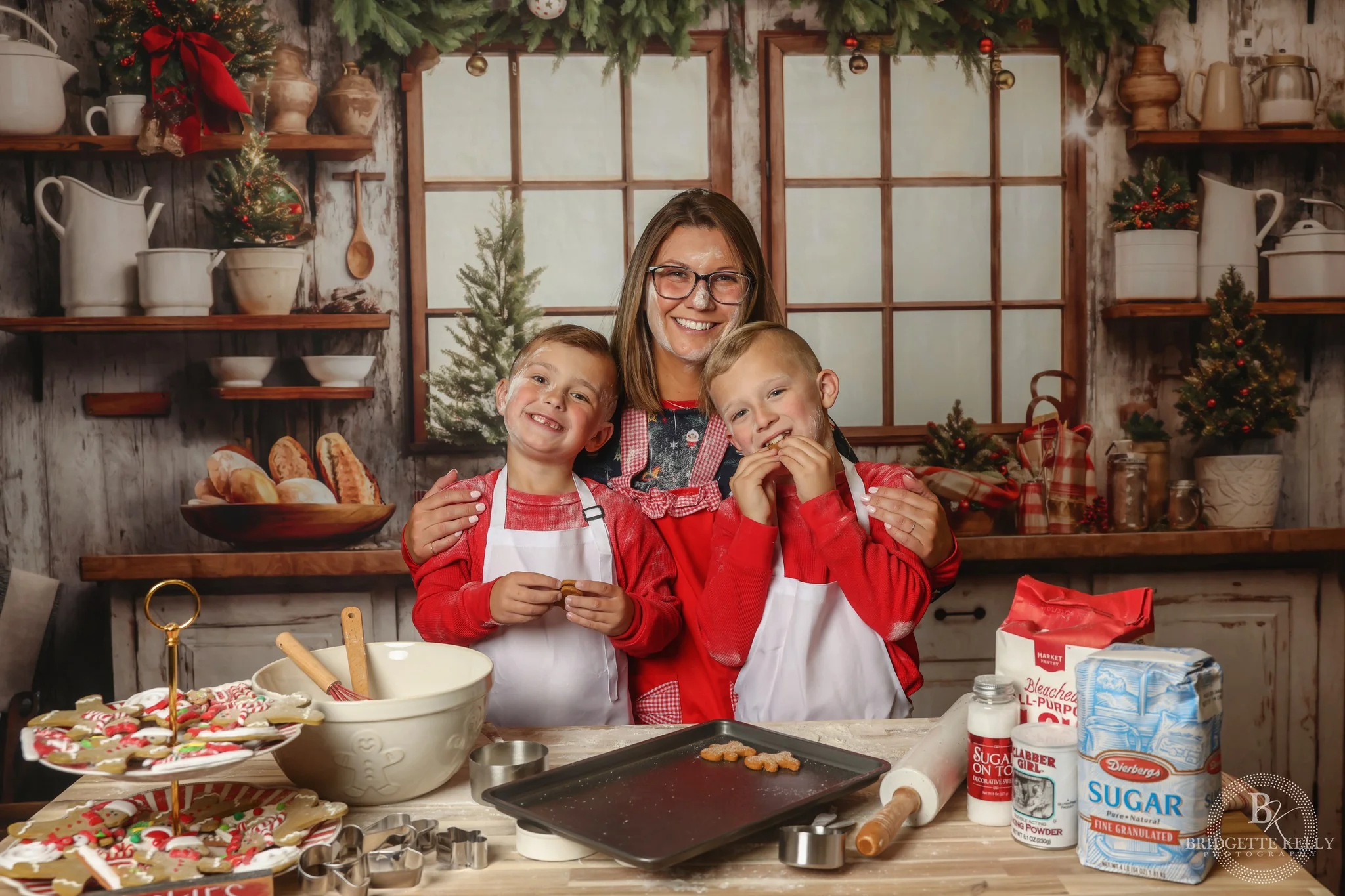 Kate Christmas Kitchen Backdrop Designed by Emetselch - Image 3