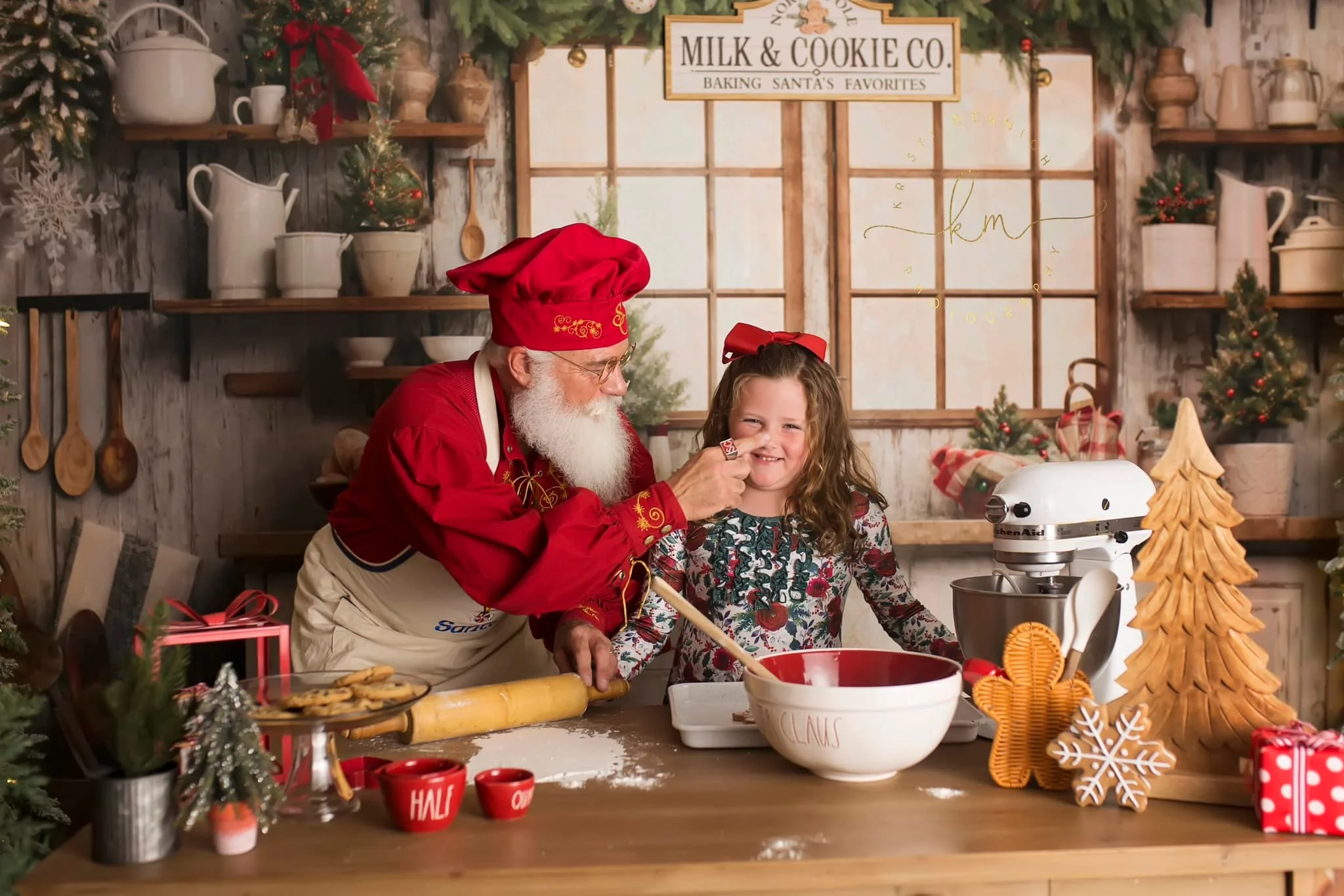 Kate Christmas Kitchen Backdrop Designed by Emetselch - Image 7