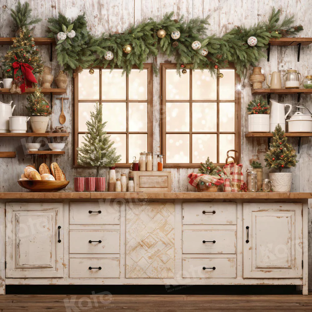 Kate Christmas Kitchen Backdrop Designed by Emetselch - Image 9