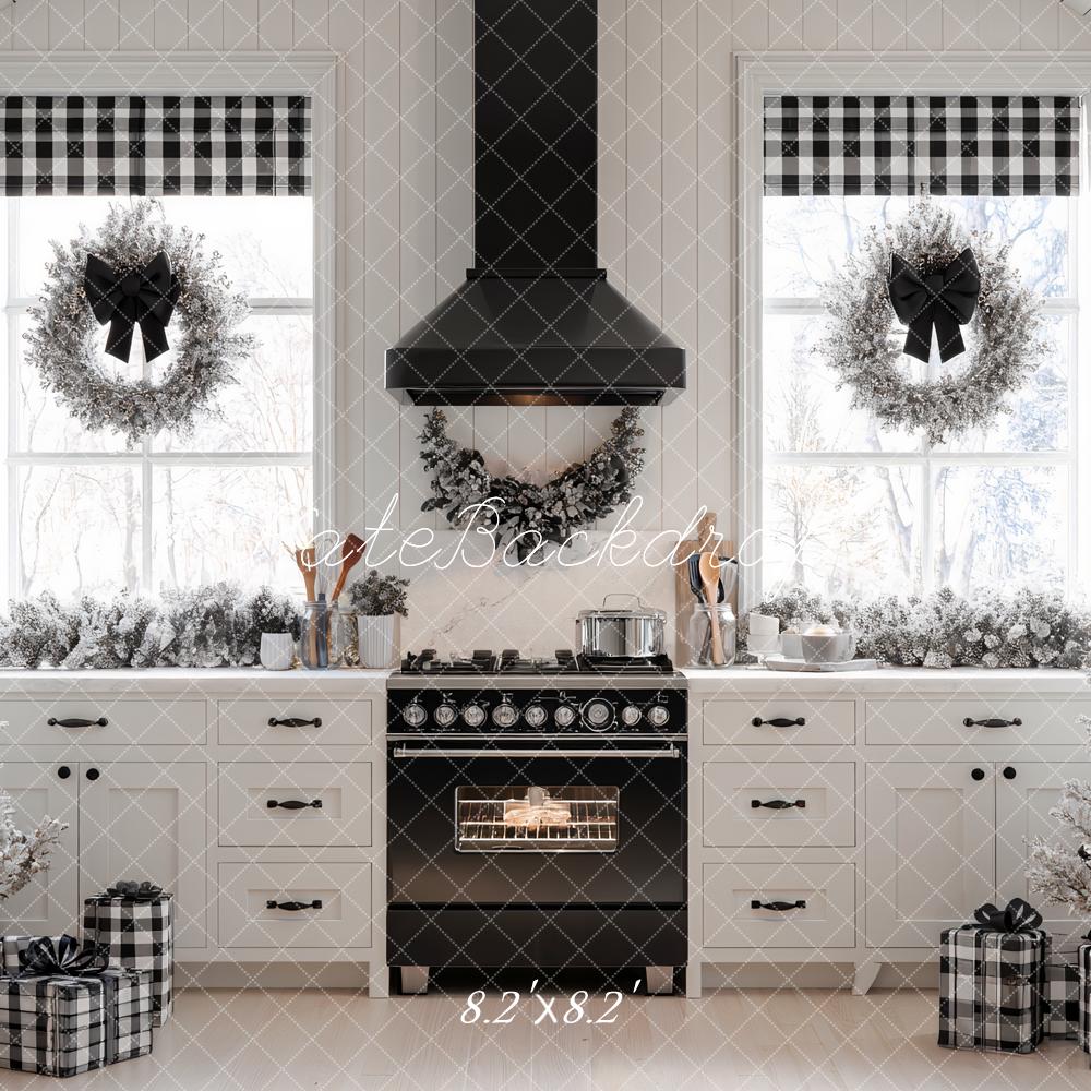 Kate Christmas Kitchen Trees Gifts Backdrop Designed by Ashley Paul - Image 5