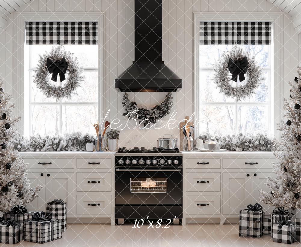 Kate Christmas Kitchen Trees Gifts Backdrop Designed by Ashley Paul - Image 6