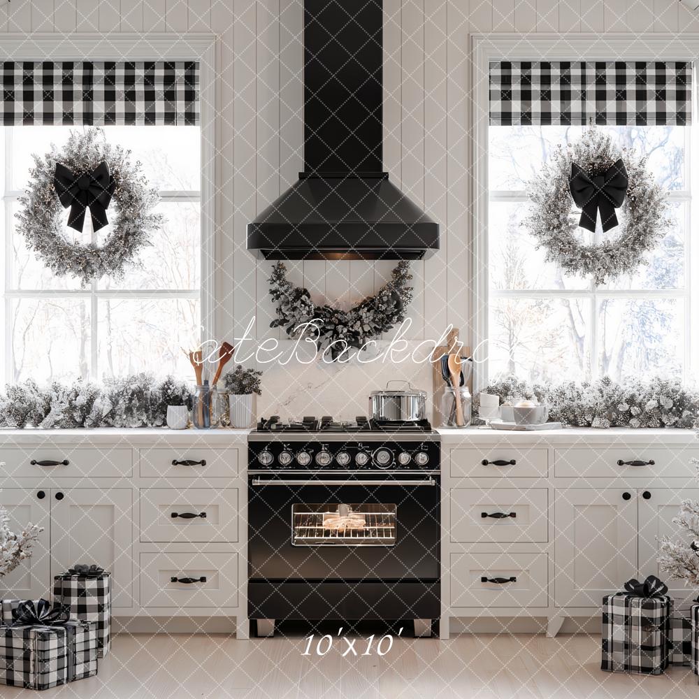 Kate Christmas Kitchen Trees Gifts Backdrop Designed by Ashley Paul - Image 7