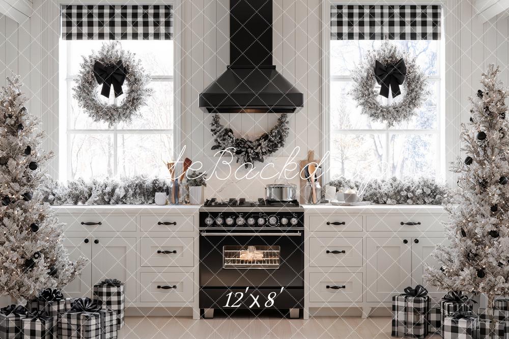 Kate Christmas Kitchen Trees Gifts Backdrop Designed by Ashley Paul - Image 8