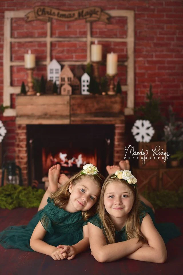 Kate Christmas Magic Brick Backdrop Designed By Mandy Ringe Photography - Image 4