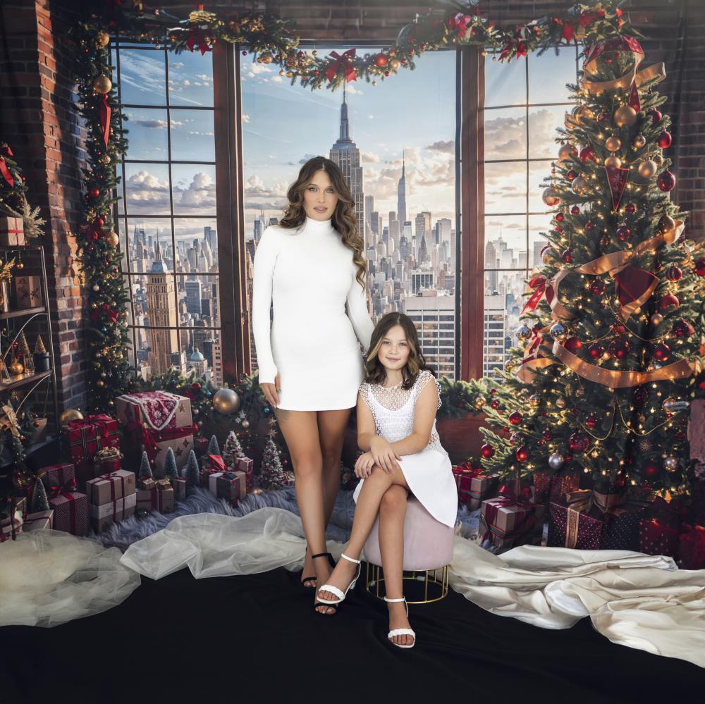 Kate Christmas Modern City Skyscraper Backdrop Designed by Emetselch - Image 4