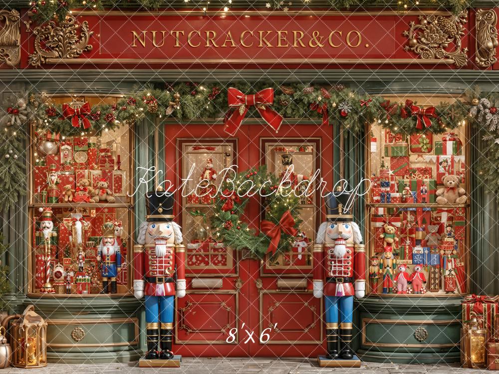 Kate Christmas Nutcracker Figures Shop Front Backdrop Designed by Emetselch - Image 3