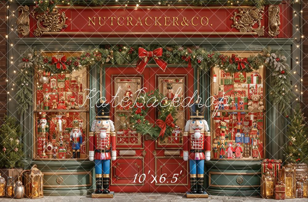 Kate Christmas Nutcracker Figures Shop Front Backdrop Designed by Emetselch - Image 4