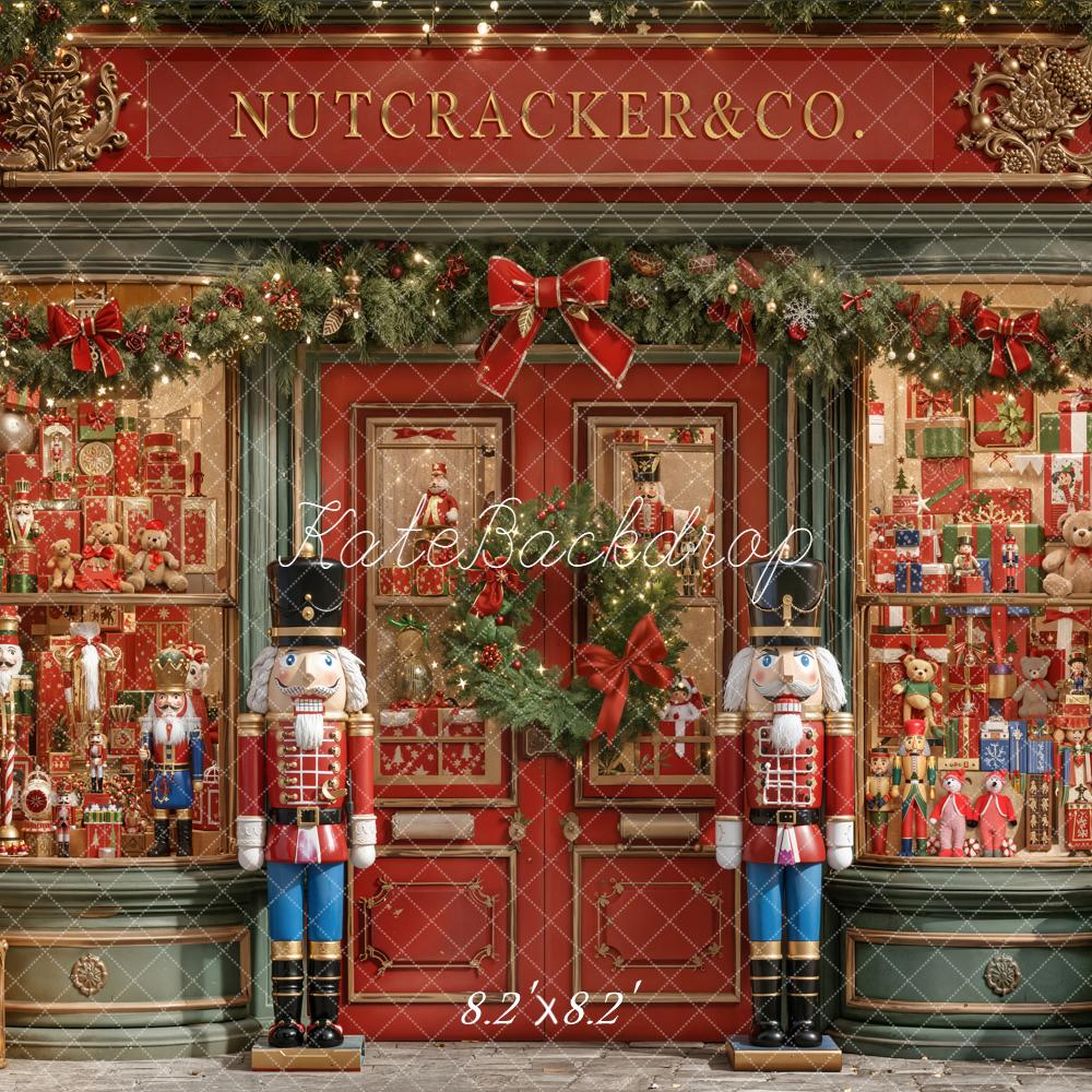 Kate Christmas Nutcracker Figures Shop Front Backdrop Designed by Emetselch - Image 5