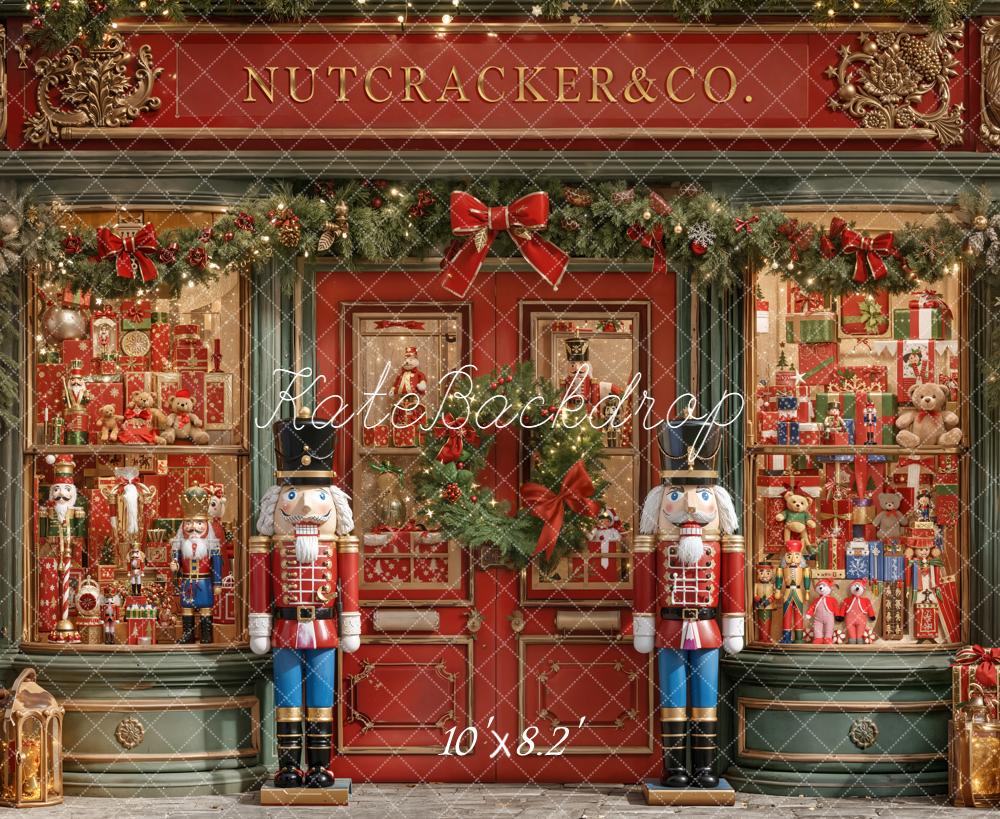 Kate Christmas Nutcracker Figures Shop Front Backdrop Designed by Emetselch - Image 6