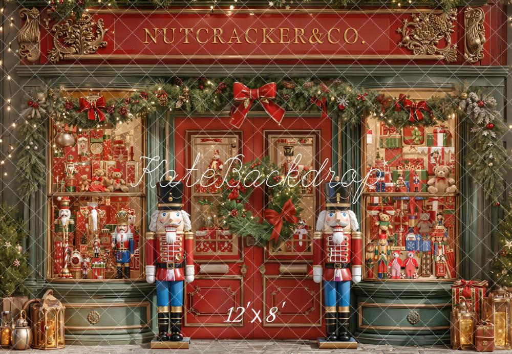 Kate Christmas Nutcracker Shop Window Decorations Fleece Backdrop Designed by Emetselch - Image 4