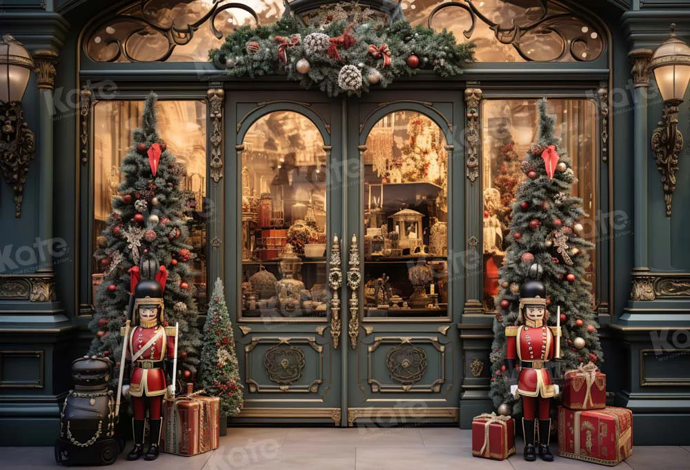 Kate Christmas Nutcracker Store Backdrop Designed by Emetselch - Image 2