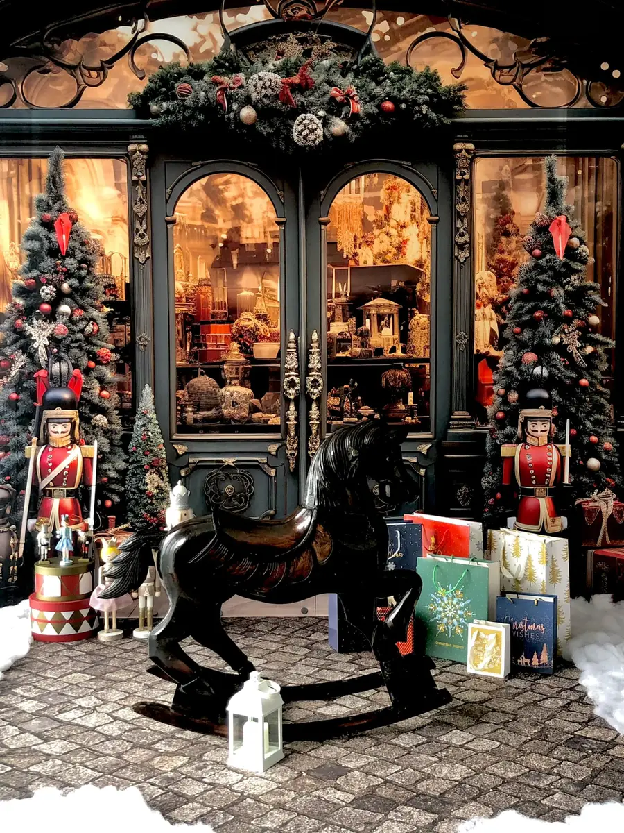 Kate Christmas Nutcracker Store Backdrop Designed by Emetselch - Image 4