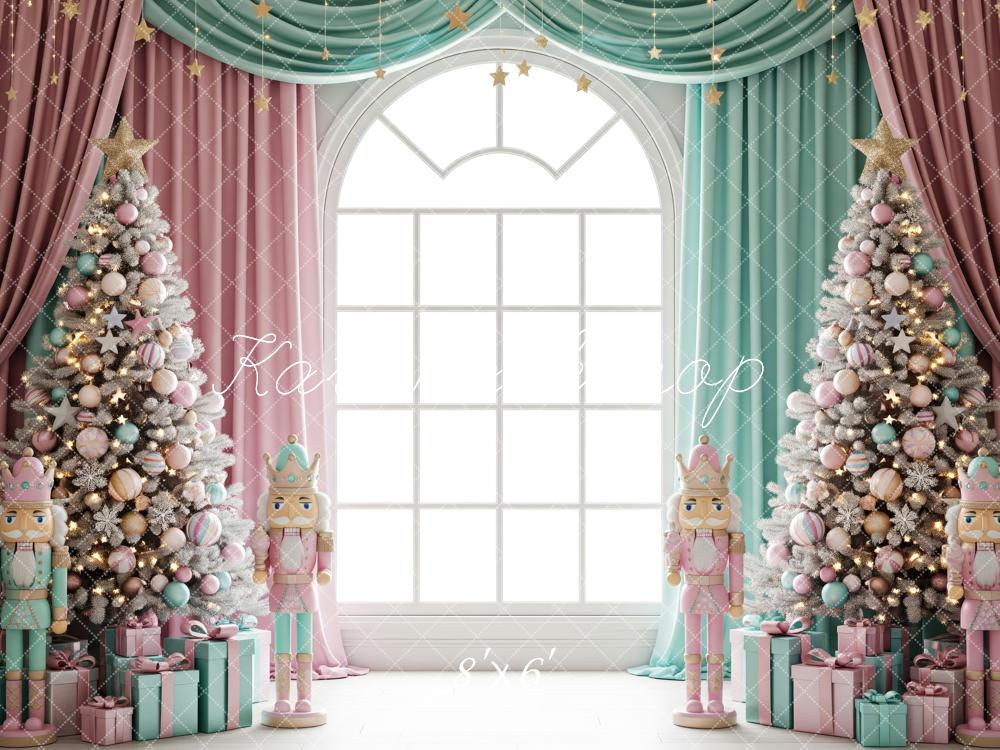 Kate Christmas Nutcracker Window Trees Backdrop Designed by Patty Robert - Image 3
