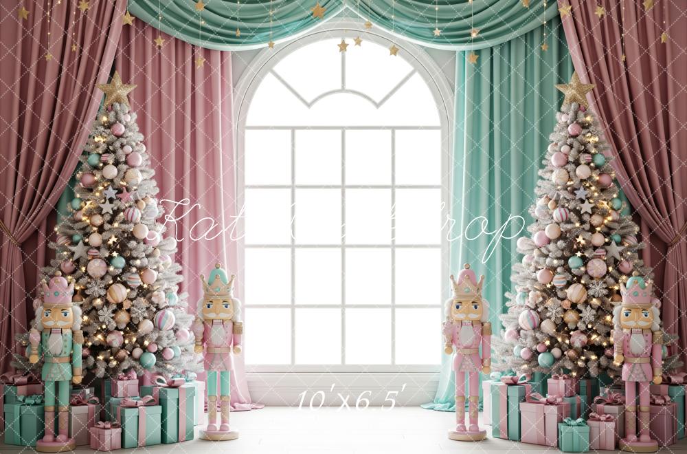 Kate Christmas Nutcracker Window Trees Backdrop Designed by Patty Robert - Image 4