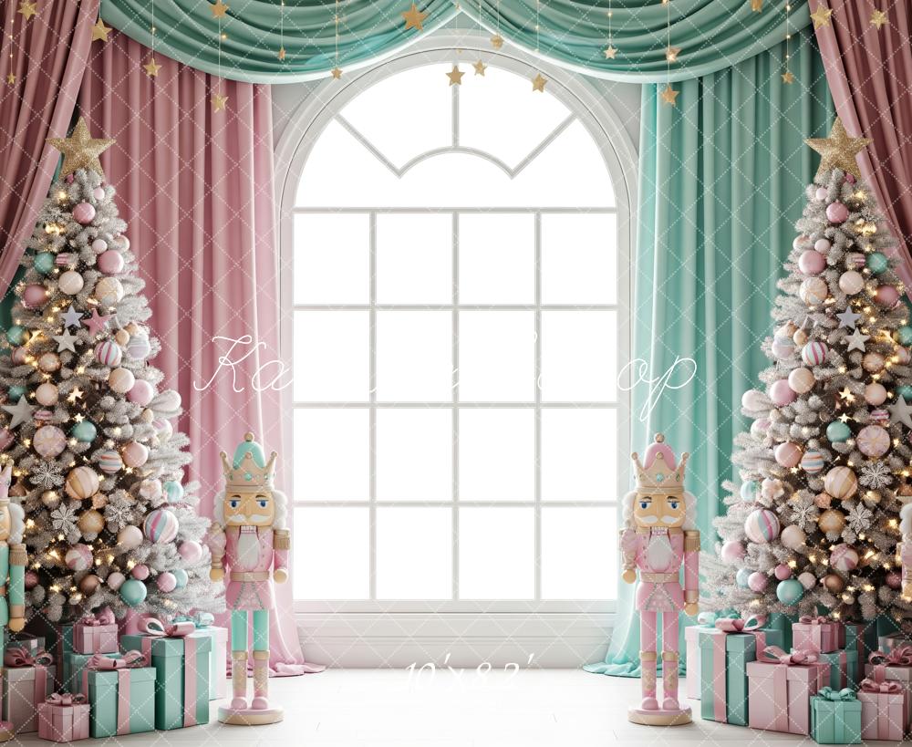Kate Christmas Nutcracker Window Trees Backdrop Designed by Patty Robert - Image 6