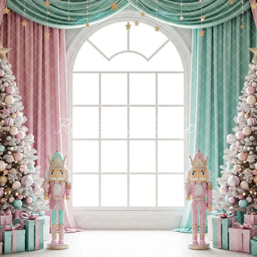 Kate Christmas Nutcracker Window Trees Backdrop Designed by Patty Robert - Image 7