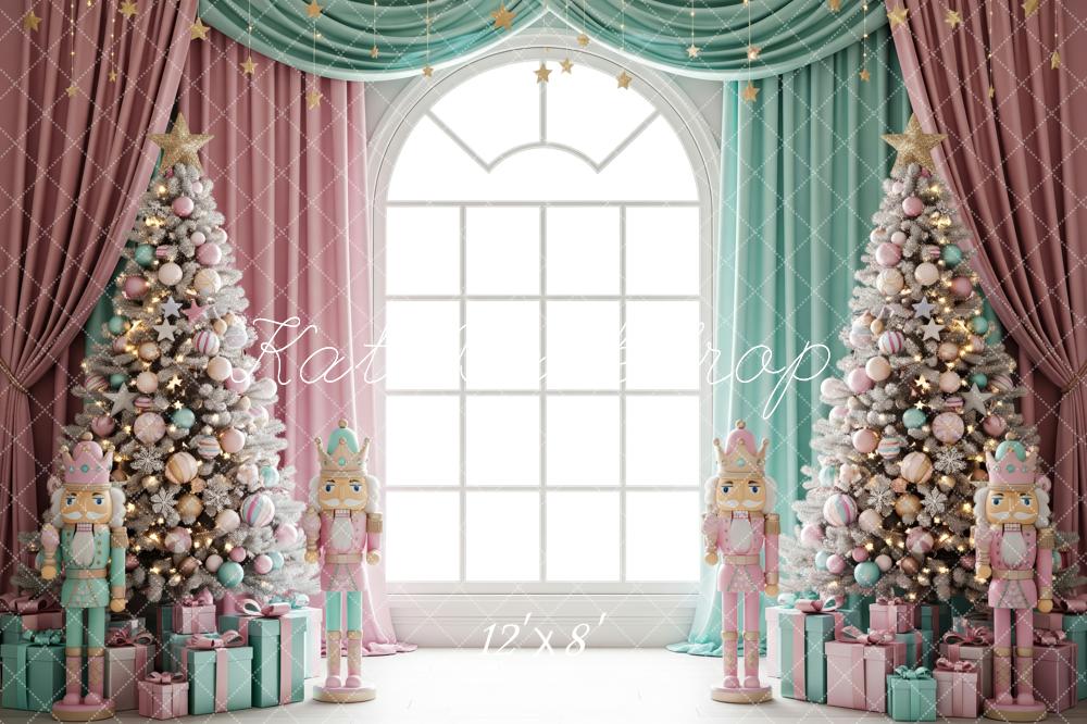 Kate Christmas Nutcracker Window Trees Backdrop Designed by Patty Robert - Image 8
