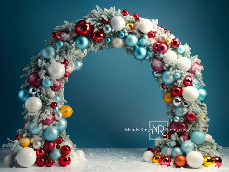 Kate Christmas Ornament Arch Backdrop Designed by Mandy Ringe Photography - Image 4
