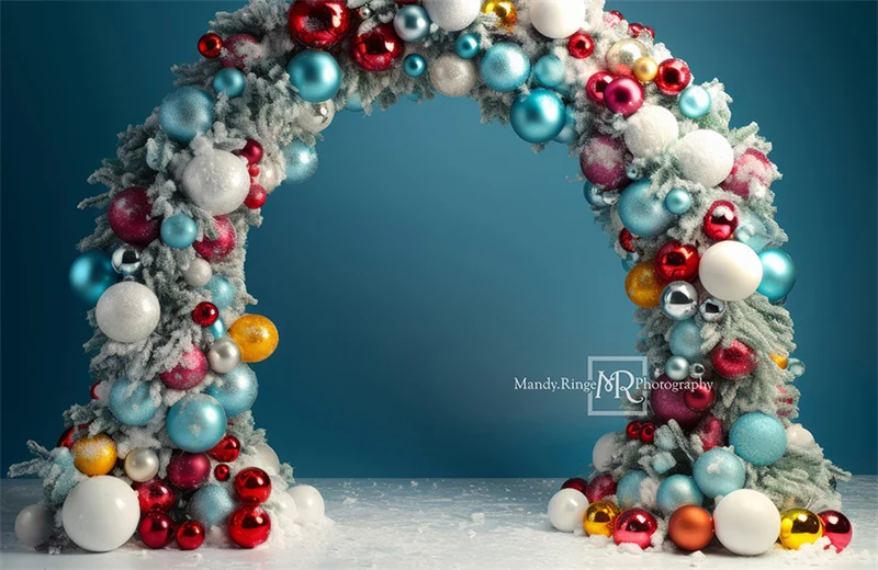Kate Christmas Ornament Arch Backdrop Designed by Mandy Ringe Photography - Image 5