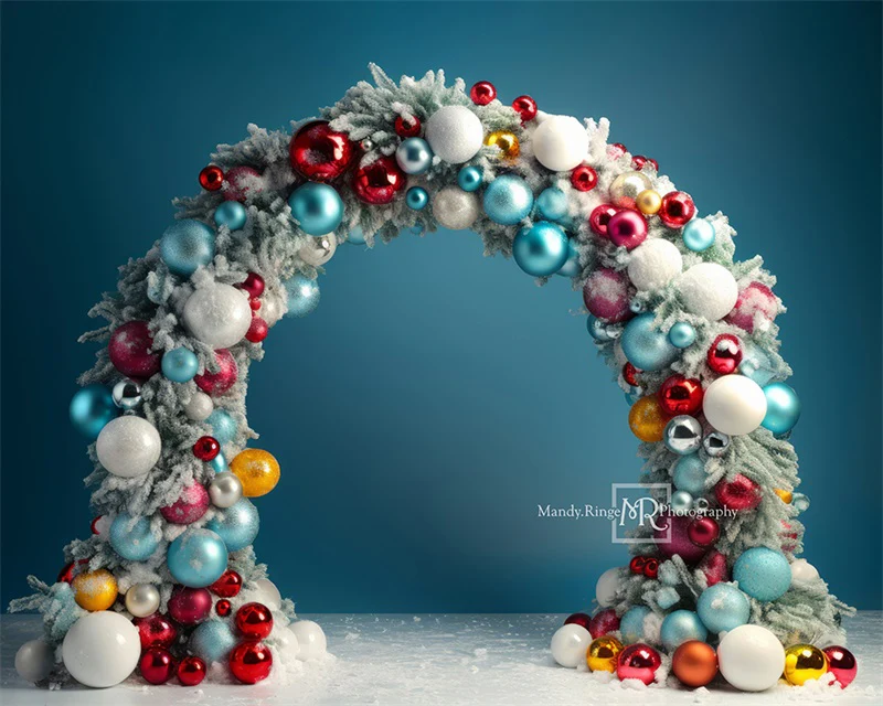 Kate Christmas Ornament Arch Backdrop Designed by Mandy Ringe Photography - Image 6