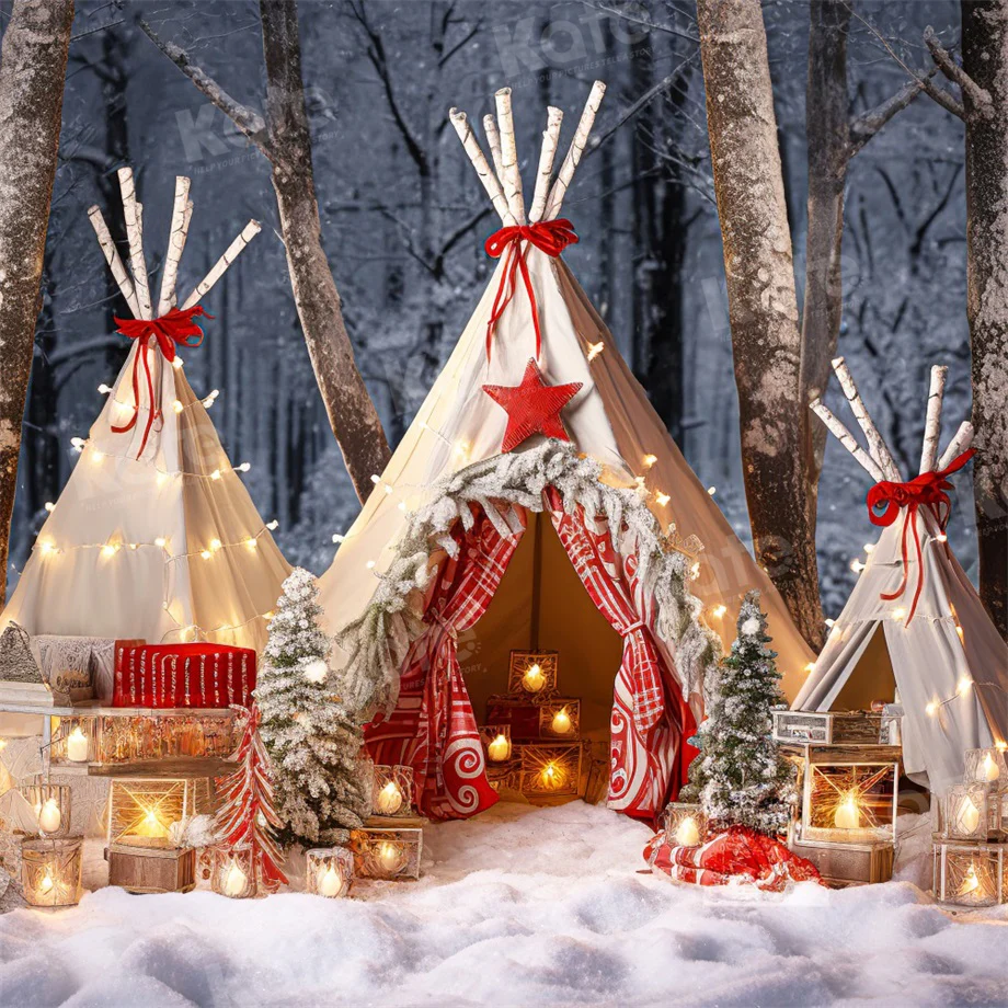 Kate Christmas Outdoor Tent Backdrop for Photography - Image 2