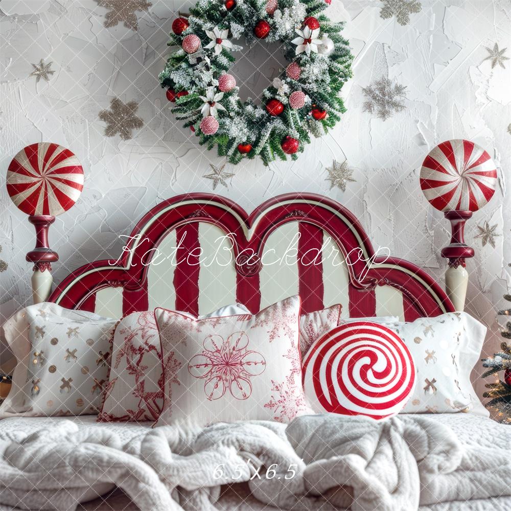Kate Christmas Headboard Peppermint Backdrop Designed by Mini MakeBelieve - Image 2