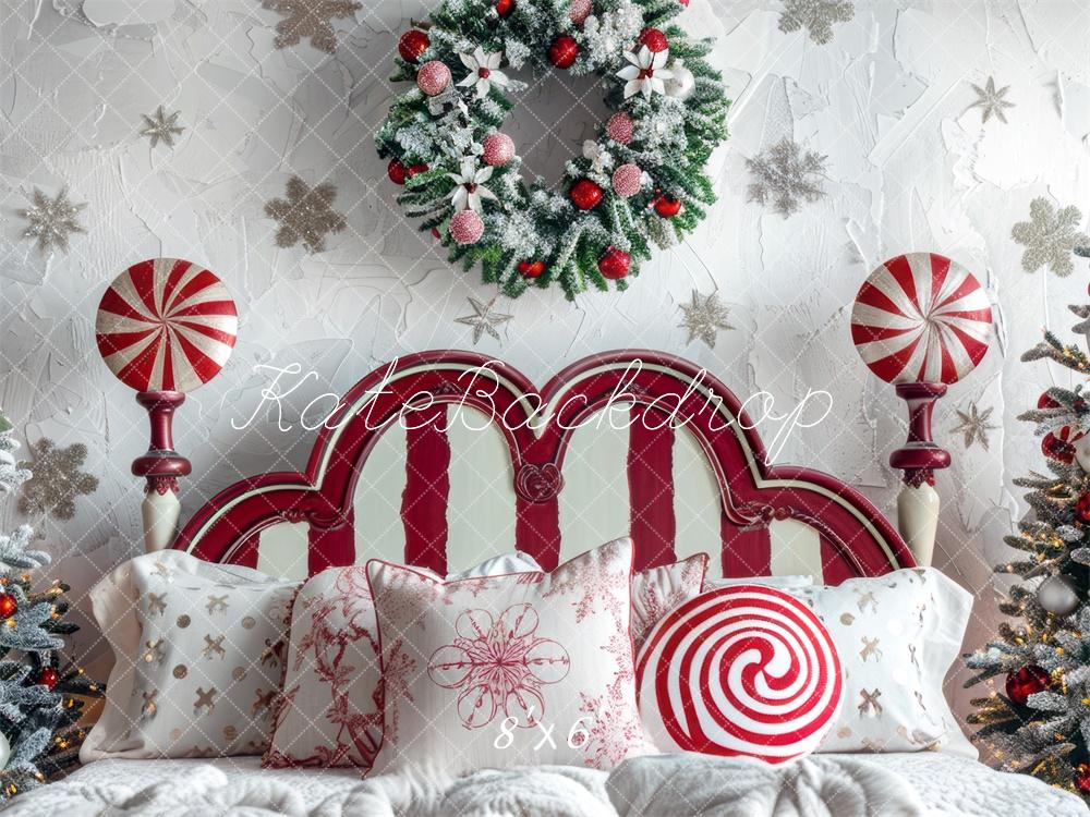 Kate Christmas Headboard Peppermint Backdrop Designed by Mini MakeBelieve - Image 3