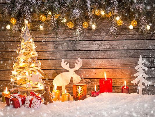 Kate Snow Wooden Wall Backdrop For Christmas Photography - Image 2