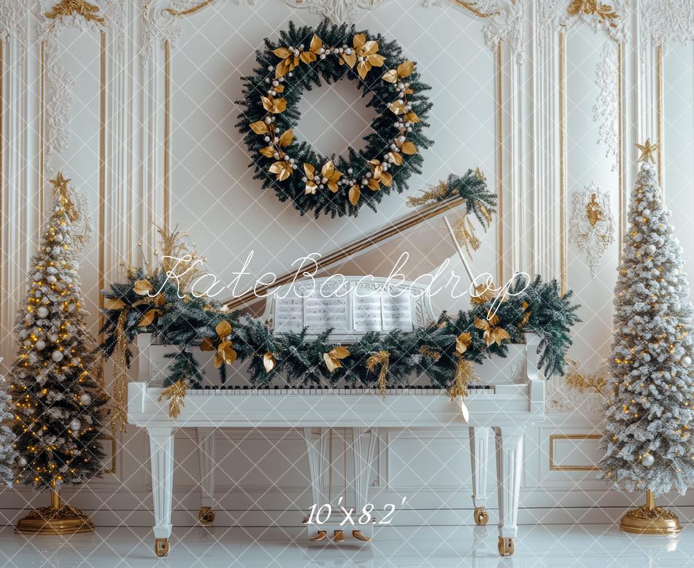 Kate Christmas Piano Wreath Tree Backdrop Designed by Mini MakeBelieve - Image 5