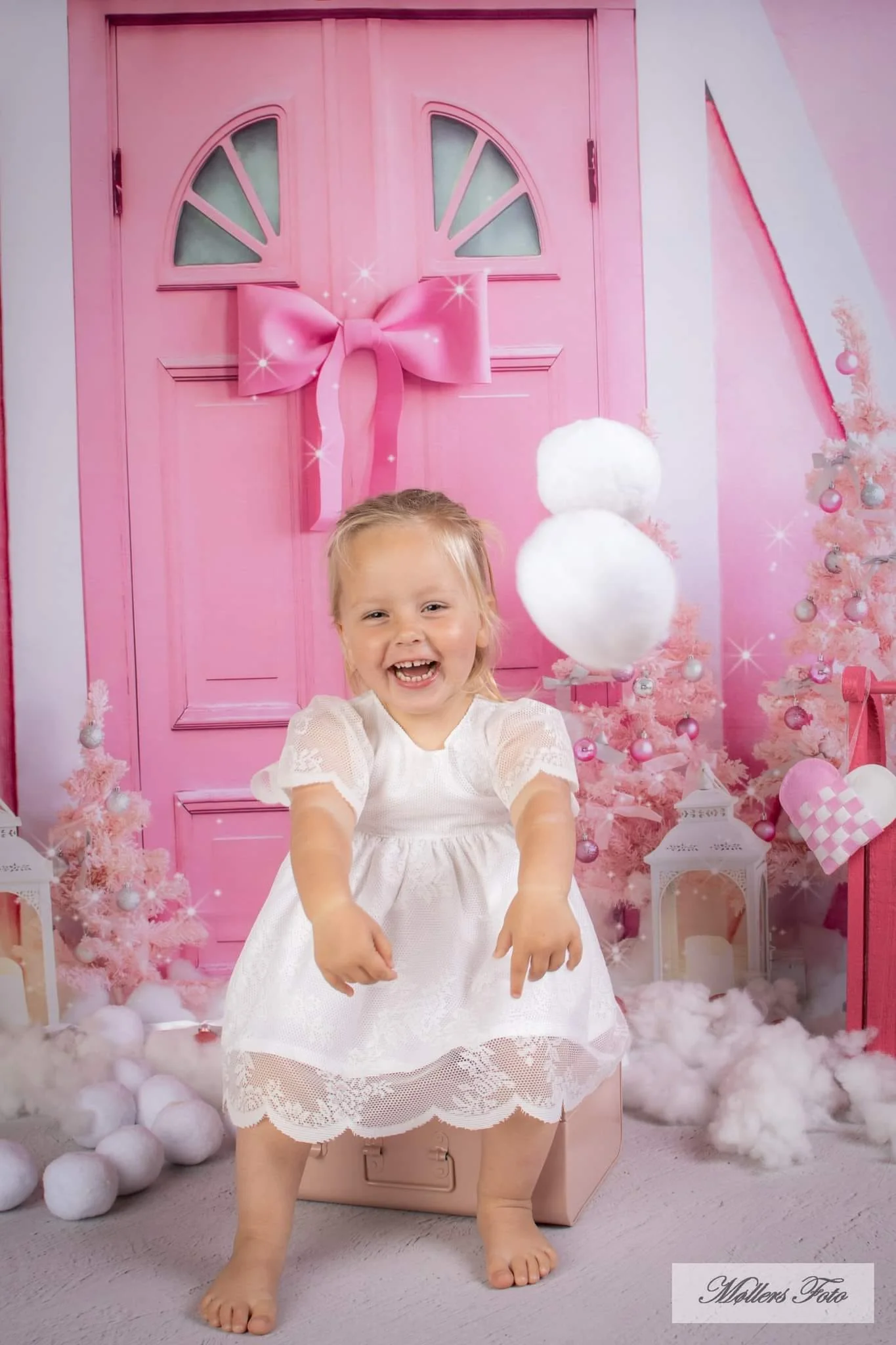 Kate Christmas Princess Pink Backdrop Designed by Emetselch - Image 3