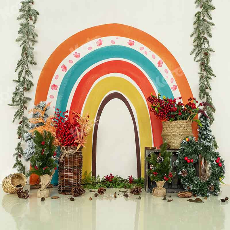 Kate Christmas Rainbow Cake Samsh Backdrop Designed by Emetselch - Image 5
