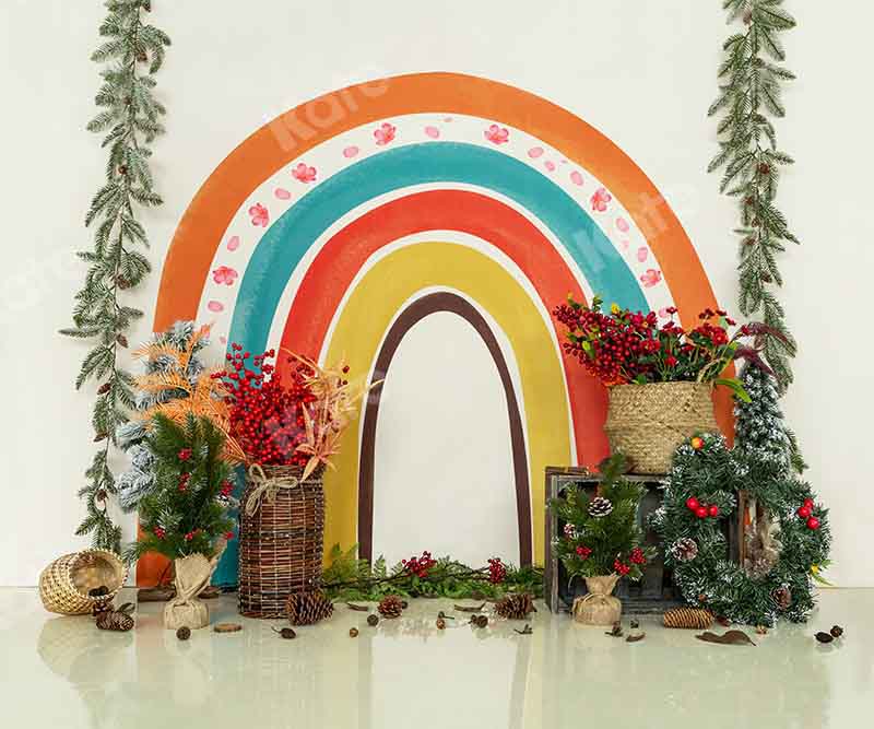 Kate Christmas Rainbow Cake Samsh Backdrop Designed by Emetselch - Image 6