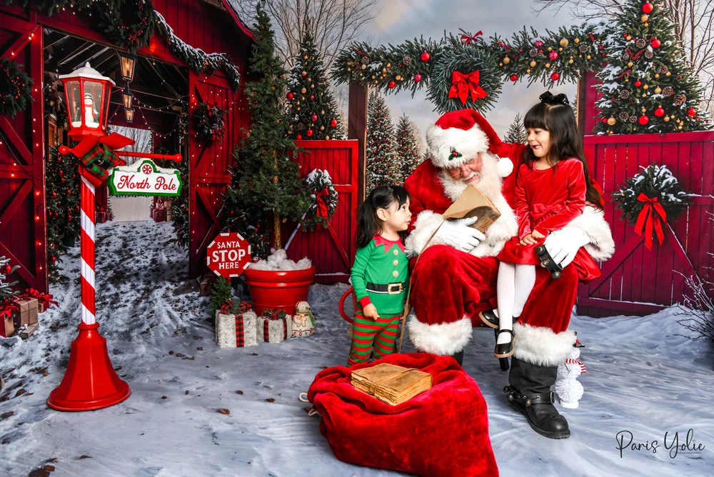 Kate Christmas Red Barn Snow Lane Forest Gate Room Set - Image 4