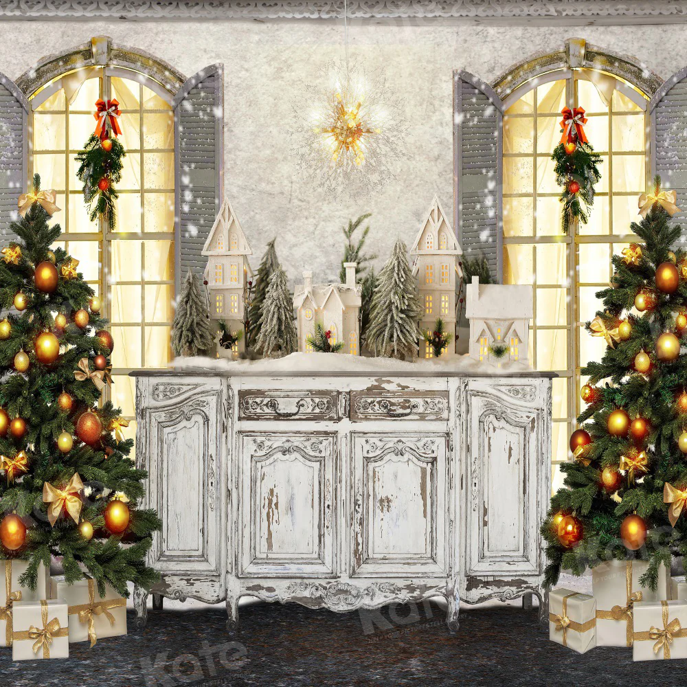 Kate Christmas Retro Cupboard Backdrop for Photography - Image 2