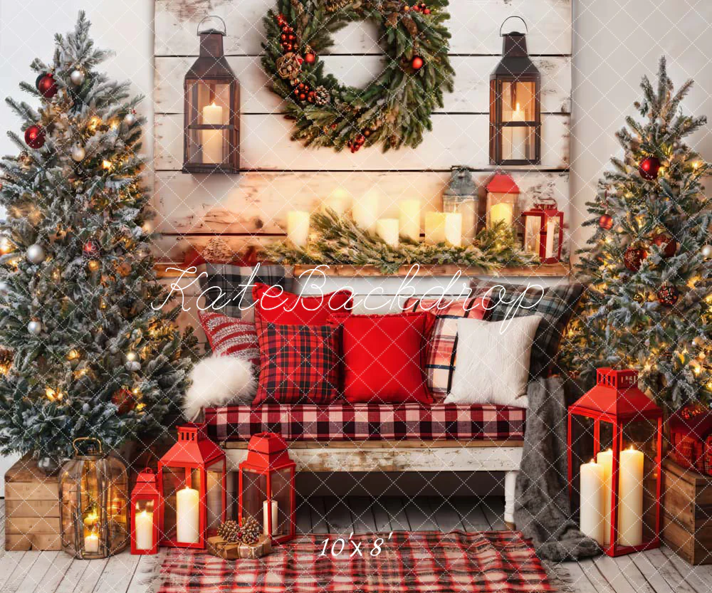 Kate Christmas Room Red Sofa Backdrop Designed by Emetselch - Image 4